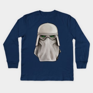 Snow Trooper Mask Kids Long Sleeve T-Shirt